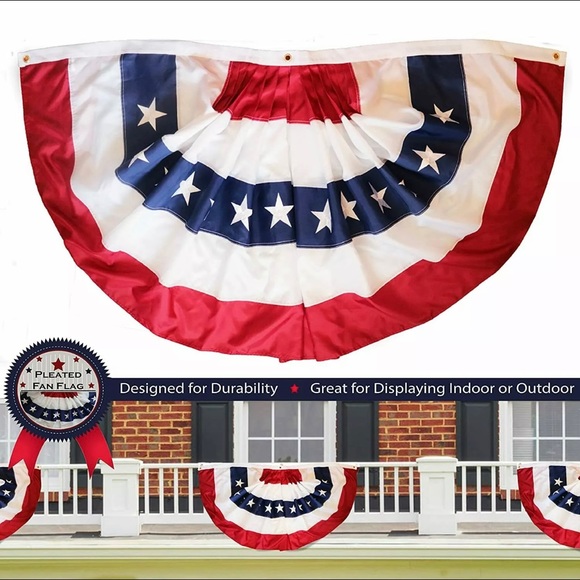 Pleated fan flag - Picture 2 of 3